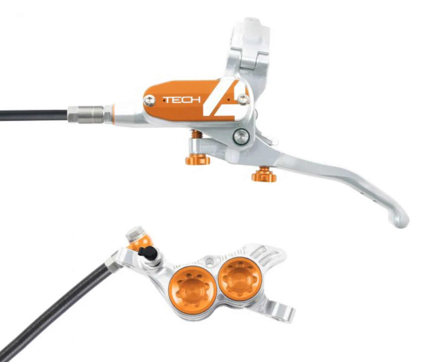 Hope Tech 4 V4 Standard Hose Disc Brake Brake W/o Rotor - Image 6