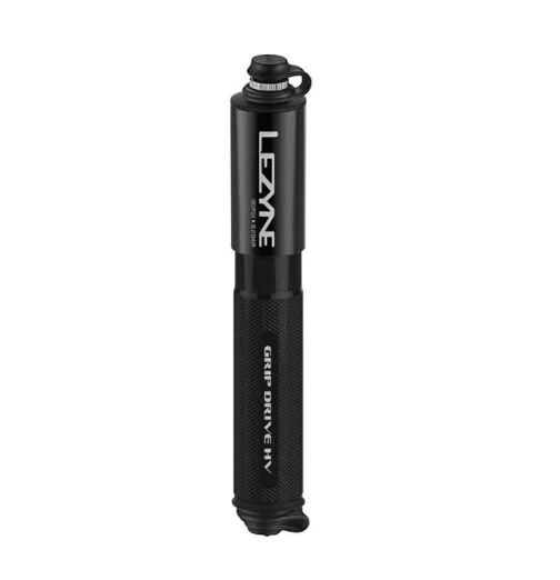 Lezyne Grip Drive HV Pump ABS Flip Chuck 90PSI, Black - Image 3