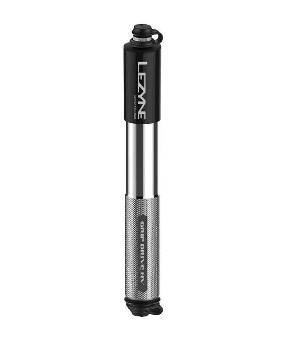 Lezyne Grip Drive HV Pump ABS Flip Chuck 90PSI, Black - Image 4