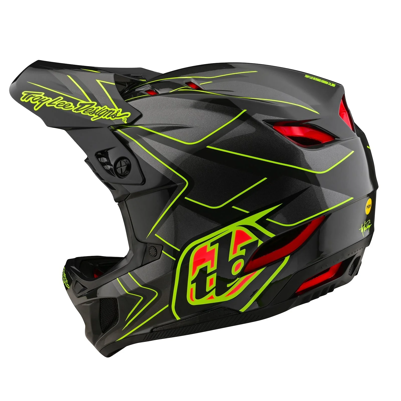 Troy Lee Designs D4 Composite Helmet Ghostwing - Image 2