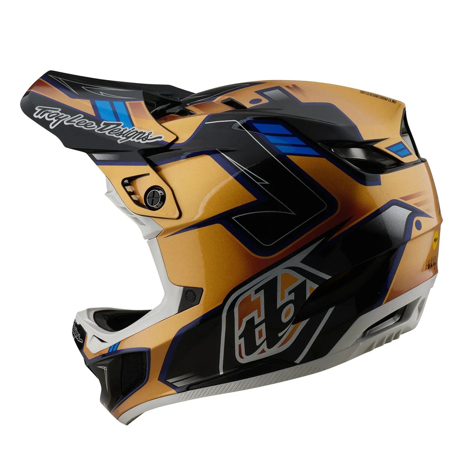 Troy Lee Designs D4 Composite Helmet w/Mips - Royalty - Image 2