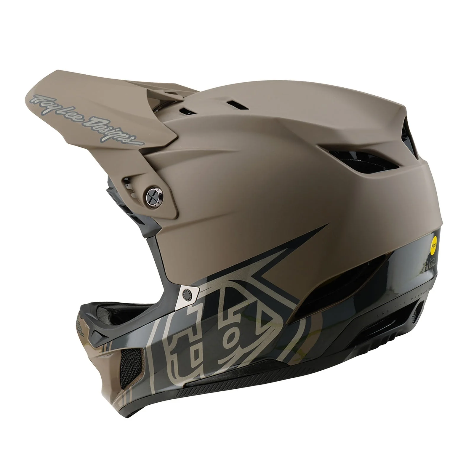 Troy Lee Designs D4 Composite Helmet w/Mips - Stealth - Image 2